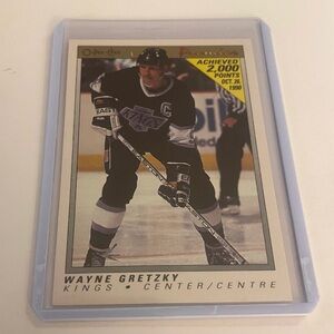 Wayne Gretzky Los Angeles Kings 2,000 points